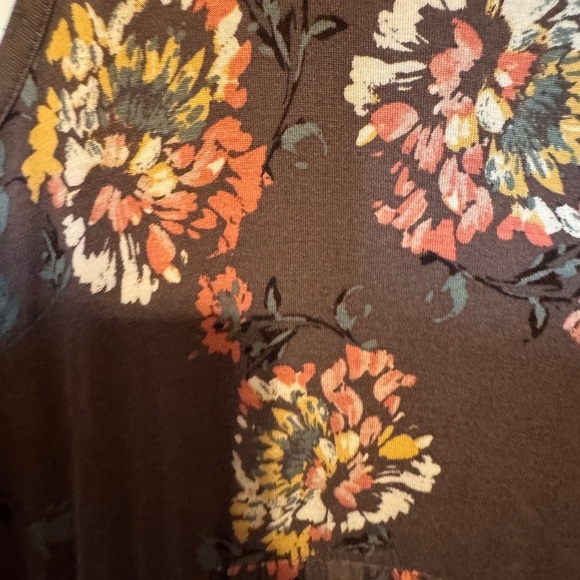 Floral Sleeveless Women Size 1X Maxi Dress - Gray - Picture 4 of 9